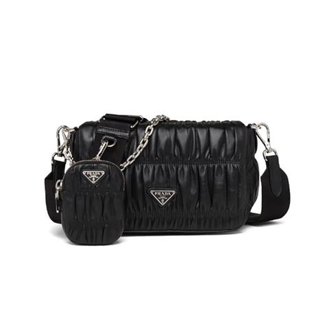 prada bag nappa leather|Prada nappa gaufre shoulder bag.